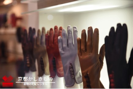 成人式振袖　手袋