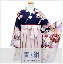 卒業式袴　青色の着物特集
