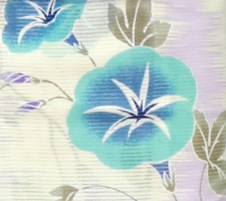 朝顔の柄