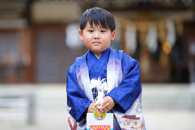 七五三の男の子