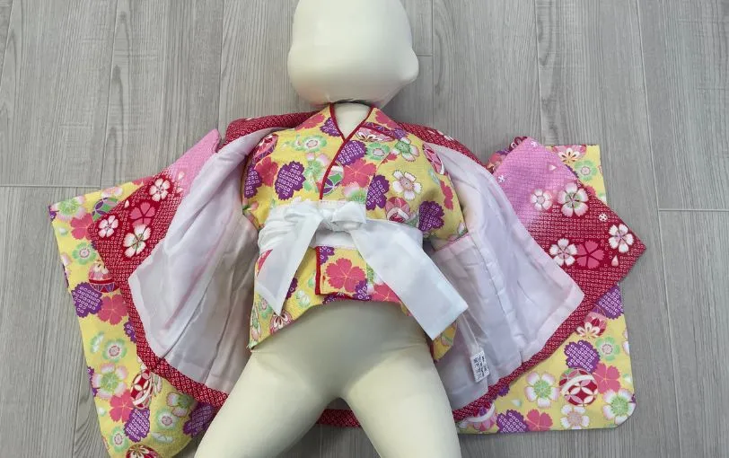 赤ちゃん着物の着付け方4