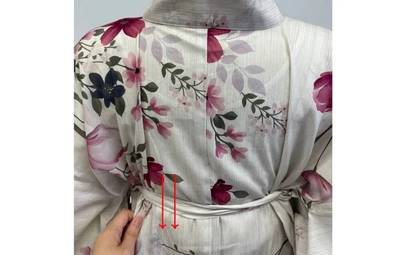 ワンピース浴衣の着付け6"