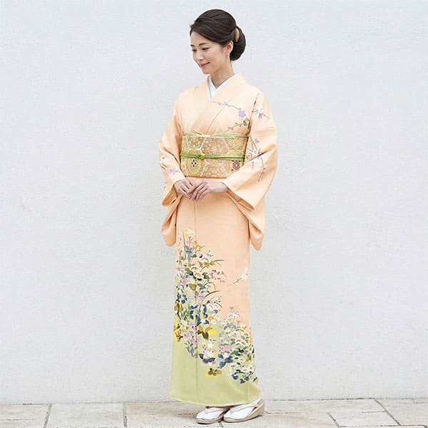 訪問着　袷　　披露宴参加　など a2211302】訪問着 フルセット 刺繍 京友禅 シルク正絹100％ モダン
