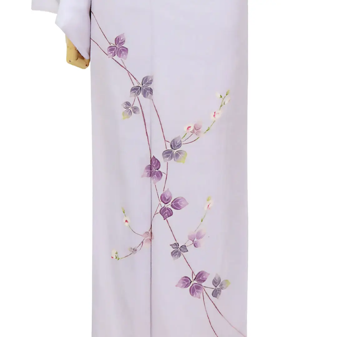 淡藤色に早乙女蔓の付下訪問着(袷)／裾