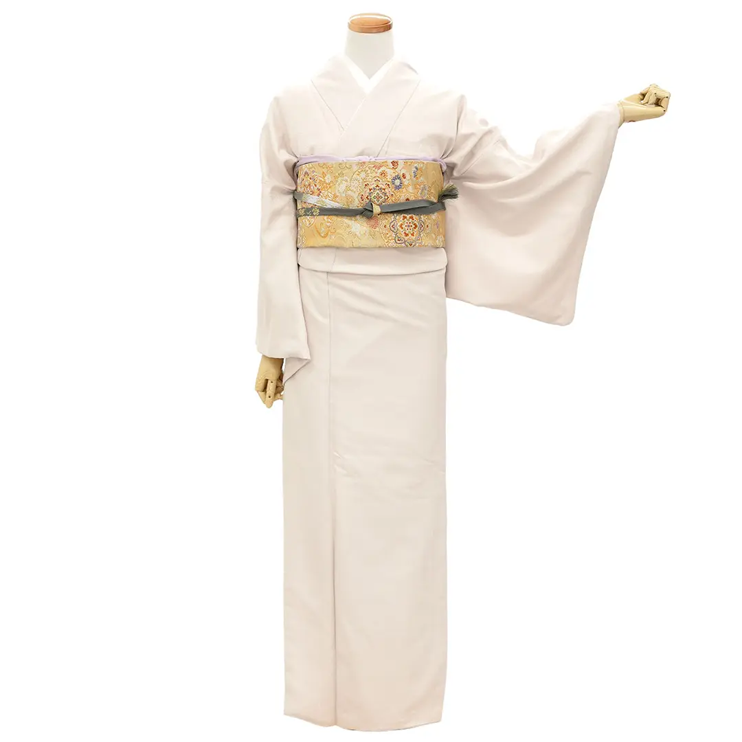 桜鼠の色無地（無紋）（ポリエステル）／正面