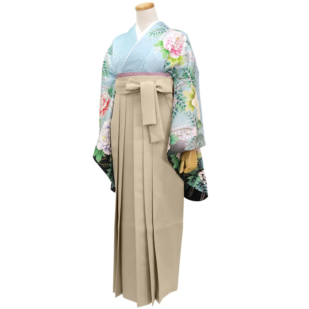 新品【くすみブルーに花×レース袴】utatane 二尺袖 袴 Lサイズ 新品【くすみブルーに花×レース袴】utatane 二尺袖 袴 Lサイズ - メルカリ