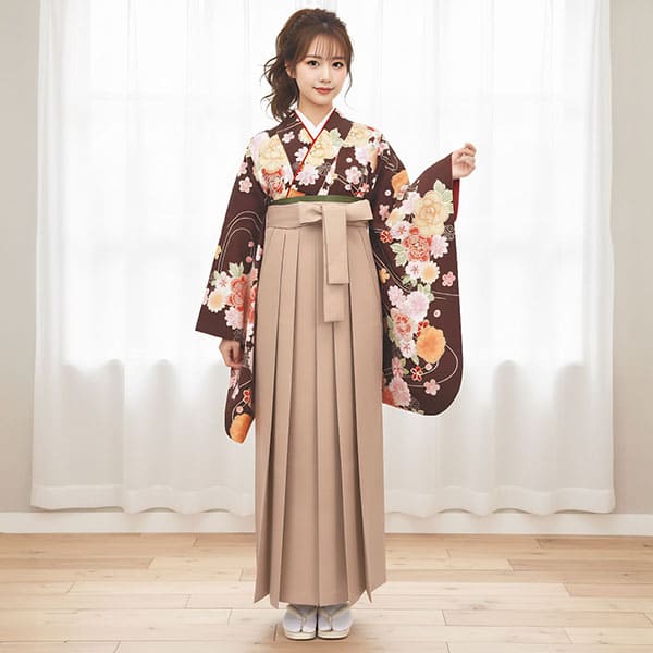 袴 単品 無地袴 袴下91-95-99cm 茶色 モカ 卒業式 NO35805 袴 単品 無地袴 袴下91-95-99cm 茶色 モカ 卒業式 NO35805の通販 by