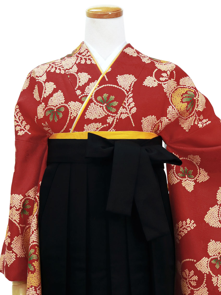 二尺袖 着物 袴フルセット 黒地 袴変更可能 NO32500-4 | kensysgas.com