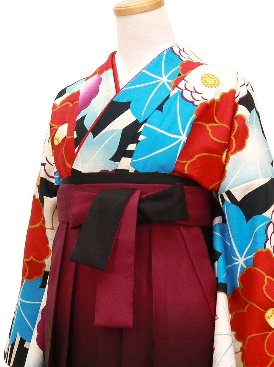 訪問着　フルセット　赤い花　映える赤　紅葉　菊　椿　着物　H5 訪問着 フルセット 赤い花 映える赤 紅葉 菊 椿 着物 H5 楽天