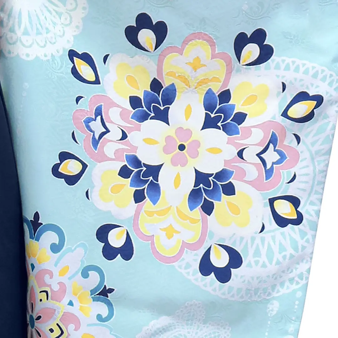 [ゆきこ] 総ビーズ　刺繍　紺色　水色　略礼装　カジュアル　卒業式 Yukiko Kimijima（ユキコキミジマ） フォーマルジャケット 東京