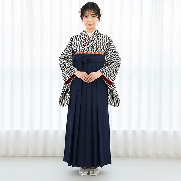 袴 単品 紐裏柄 無地 袴下87,91,95cm 紺 NO171015-2-06 袴 無地 単品 卒業式 大人 女子 紺 紫 緑 ピンク 黒 からし 袴ヘラ付き