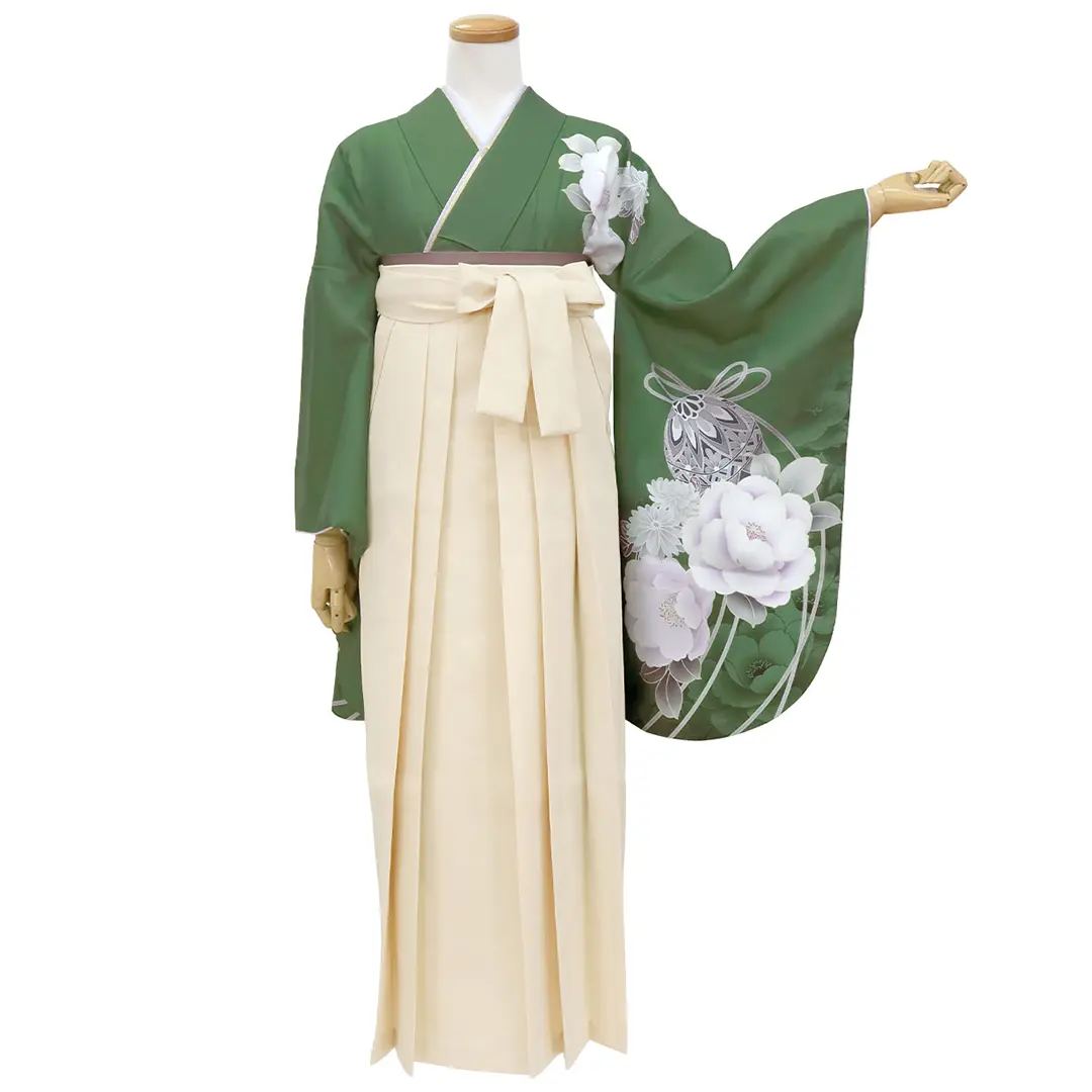 ラボット　服　lovot きみどり　紗綾形　羽織　袴　インナー緑　矢絣 ラボット 服 lovot きみどり 紗綾形 羽織 袴 インナー緑 矢絣 ラボット