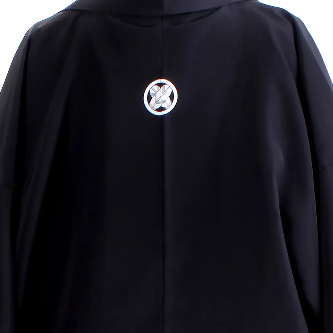 黒紋付・縞袴（小学生）／卒業式／柄詳細