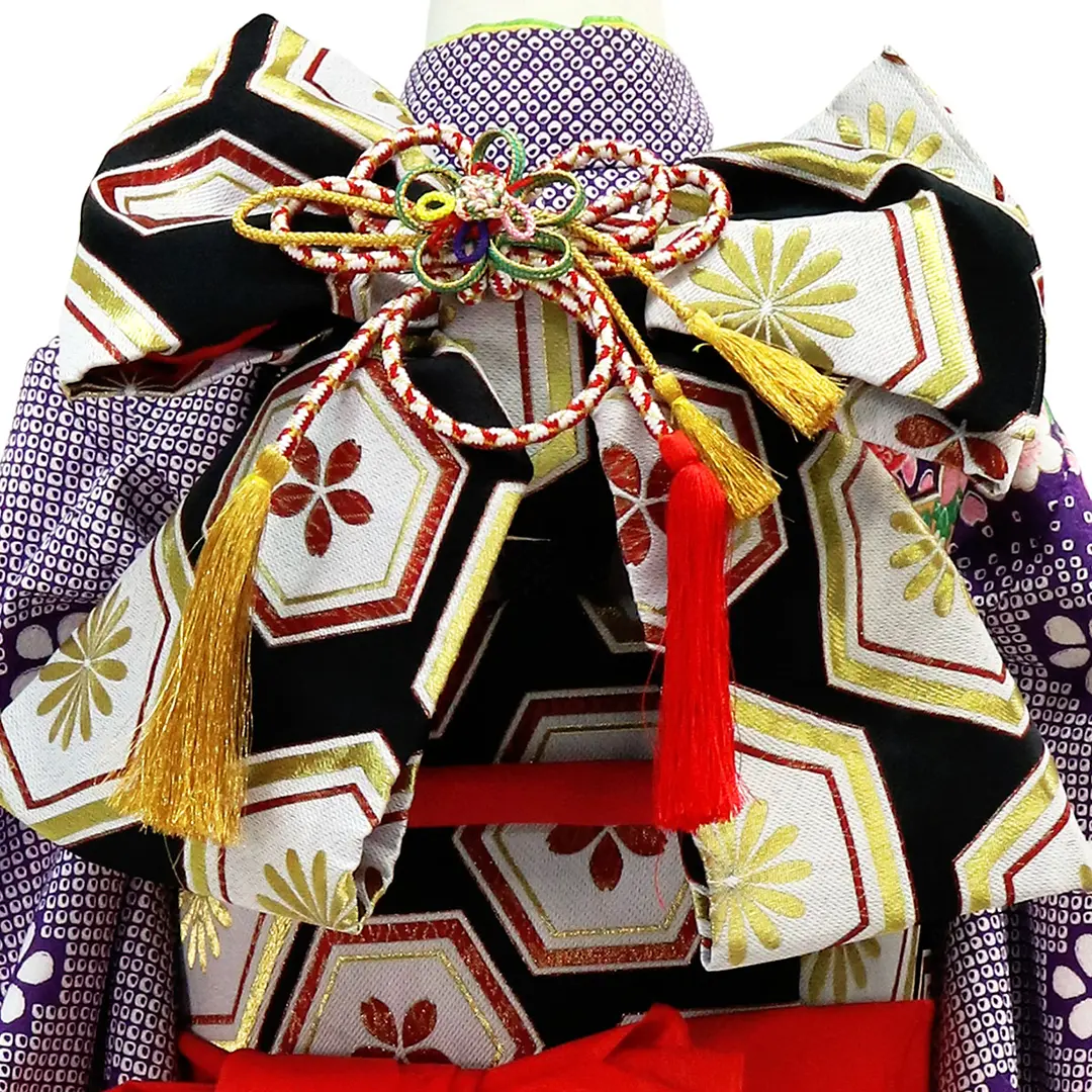 紫地に桜と手毬の着物／七五三・七歳女の子 | 宅配着物レンタルの京都