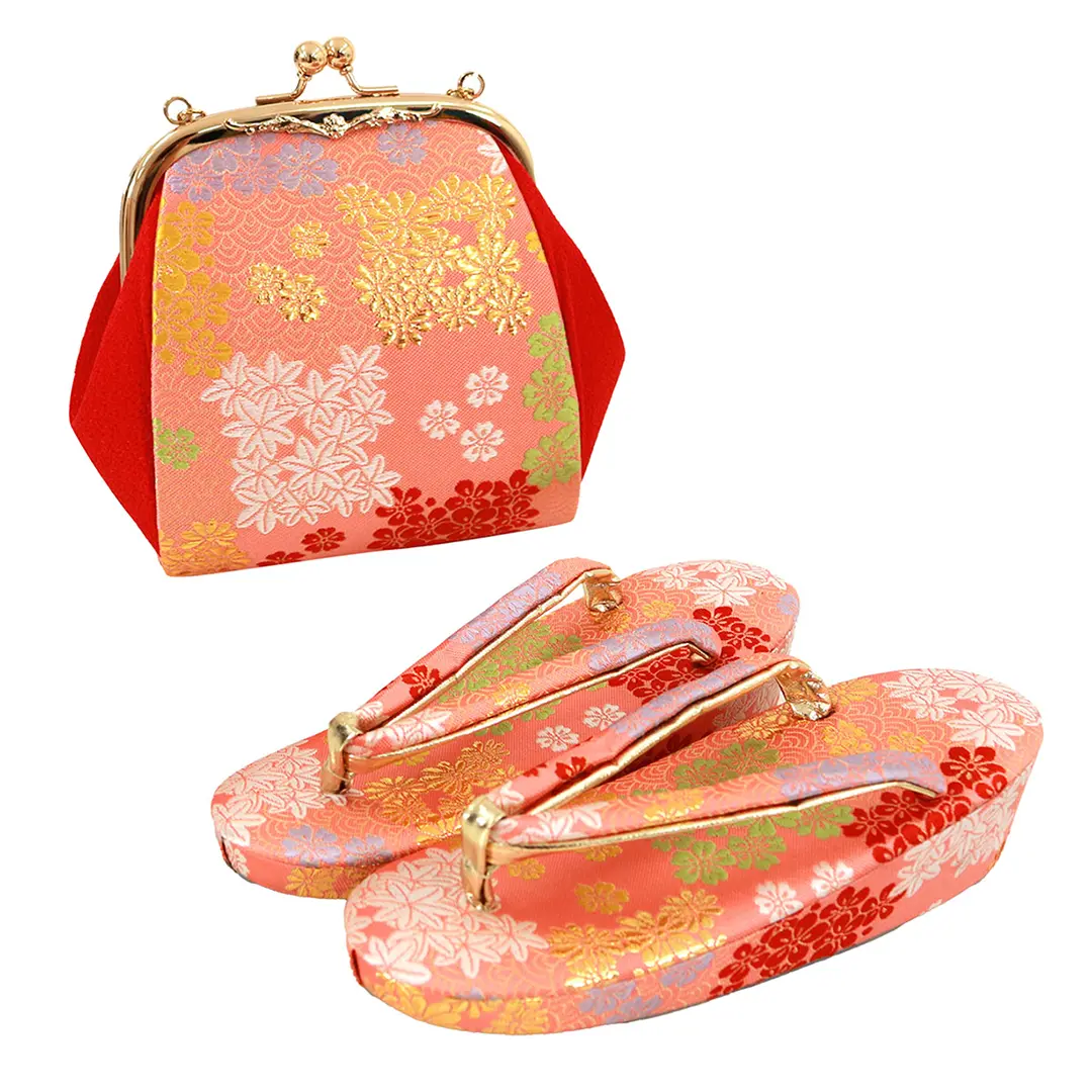 ピンク地に牡丹と雲柄の着物／七五三・七歳女の子 | 宅配着物レンタル