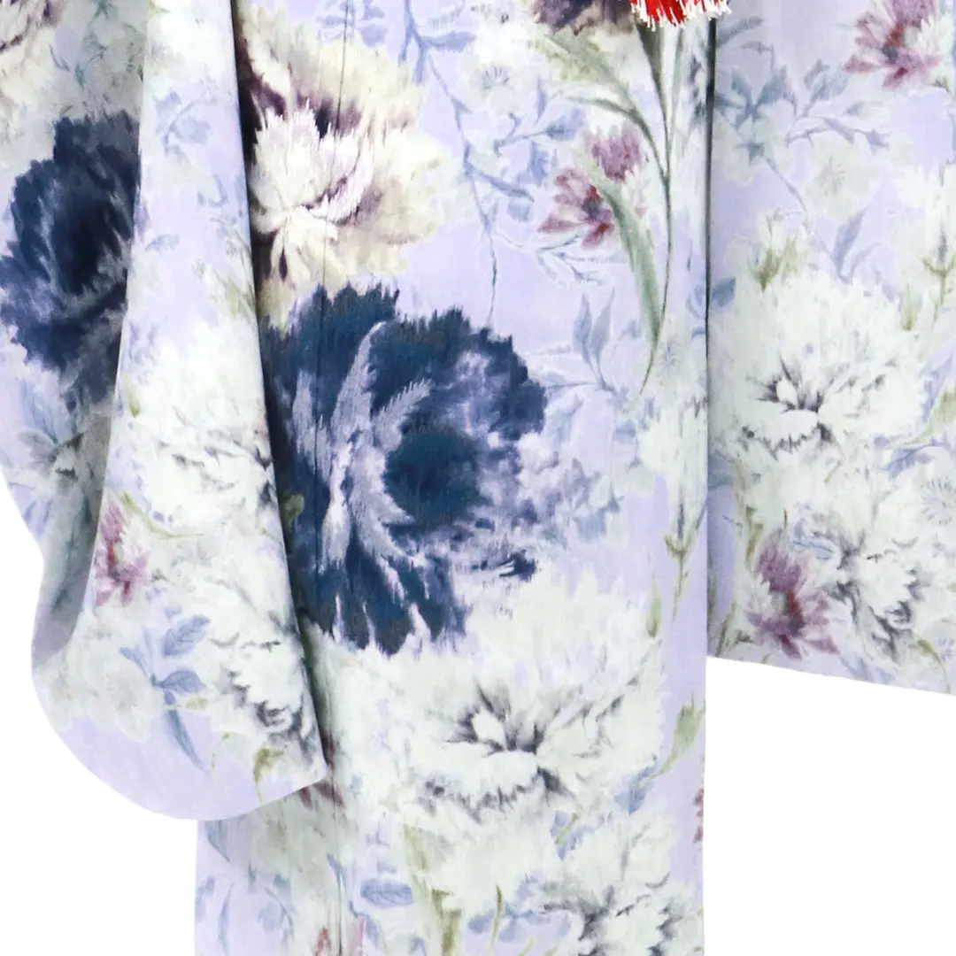 JILLSTUART》ラベンダー地にパープルのリシアンサスの着物