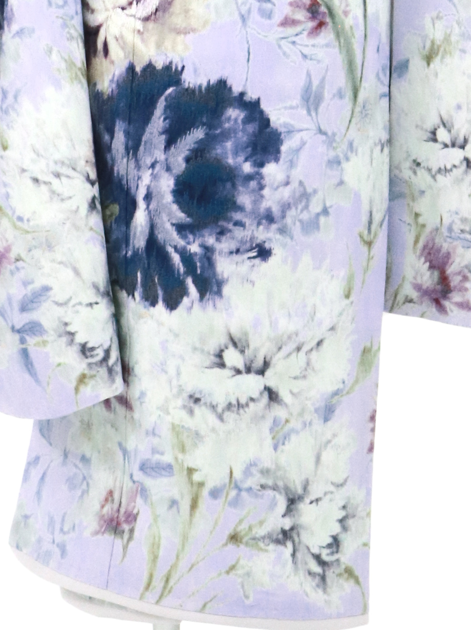 《JILLSTUART》ラベンダー地にパープルのリシアンサスの着物／七五三・七歳女の子