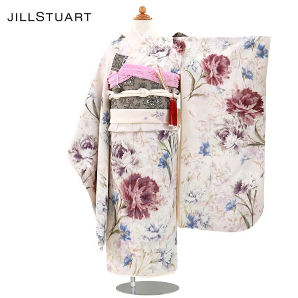 七五三用着物 花柄　ピンク　紫 楽天市場】七五三 着物 7歳 フルセット レンタル 女の子Y270