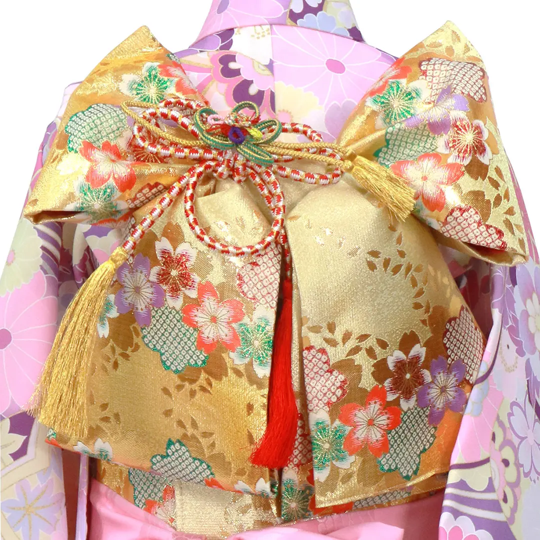 紫地に毬と花尽くしの着物／七五三・七歳女の子 | 宅配着物レンタルの