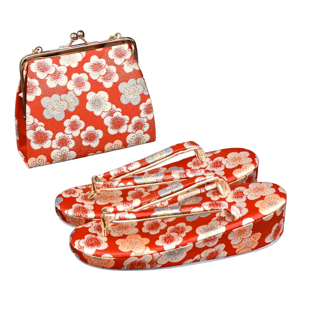 504ag84□七五三 七歳 女児 着物&袋帯 金彩 花丸文 オレンジ□状態良好 七五三10%CPOFF10/16迄)七五三 7歳 四つ身着物フルセット