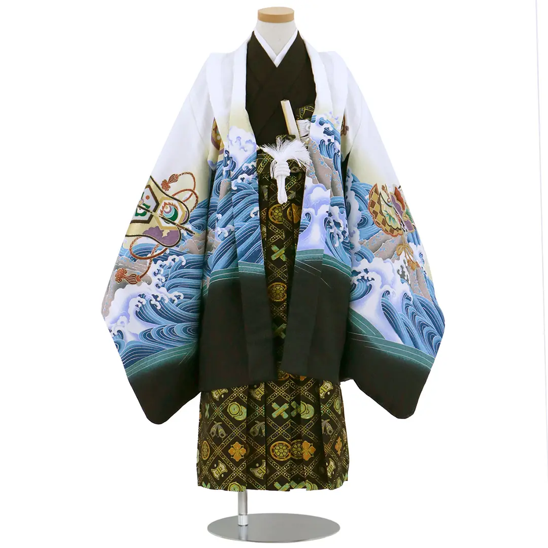 伝統的な和服 七五三用 波模様 【公式通販】 波模様 伝統的な和服 七五三用 七五三