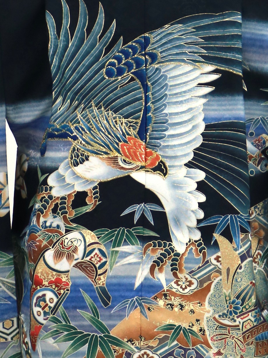 七五三用子供着物 鷹刺繍 紺色 七五三用子供着物 鷹刺繍 紺色 楽天市場】七五三 着物 男の子 五
