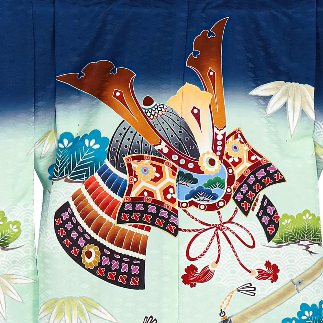 七五三五歳‼️人気大谷選手柄兜金彩‼️縞袴人気 d5604.jpg