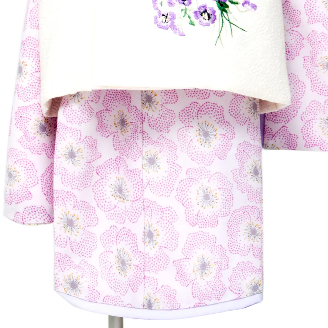 JILLSTUART》薄紫地に菫の被布コートセット／七五三・三歳女の子