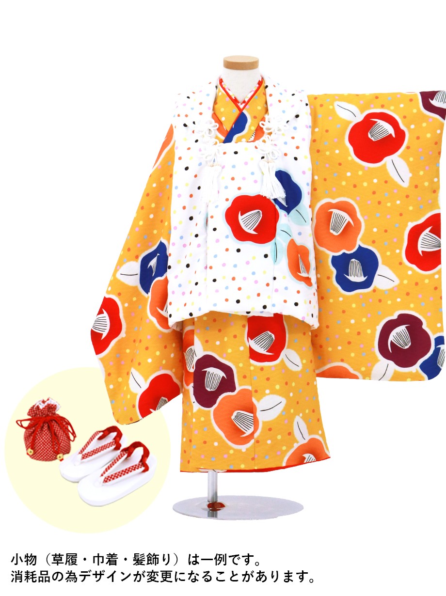 被布コート ピンク 3歳用 水玉 柄 七五三 ⚪︎3分簡単着せ付け