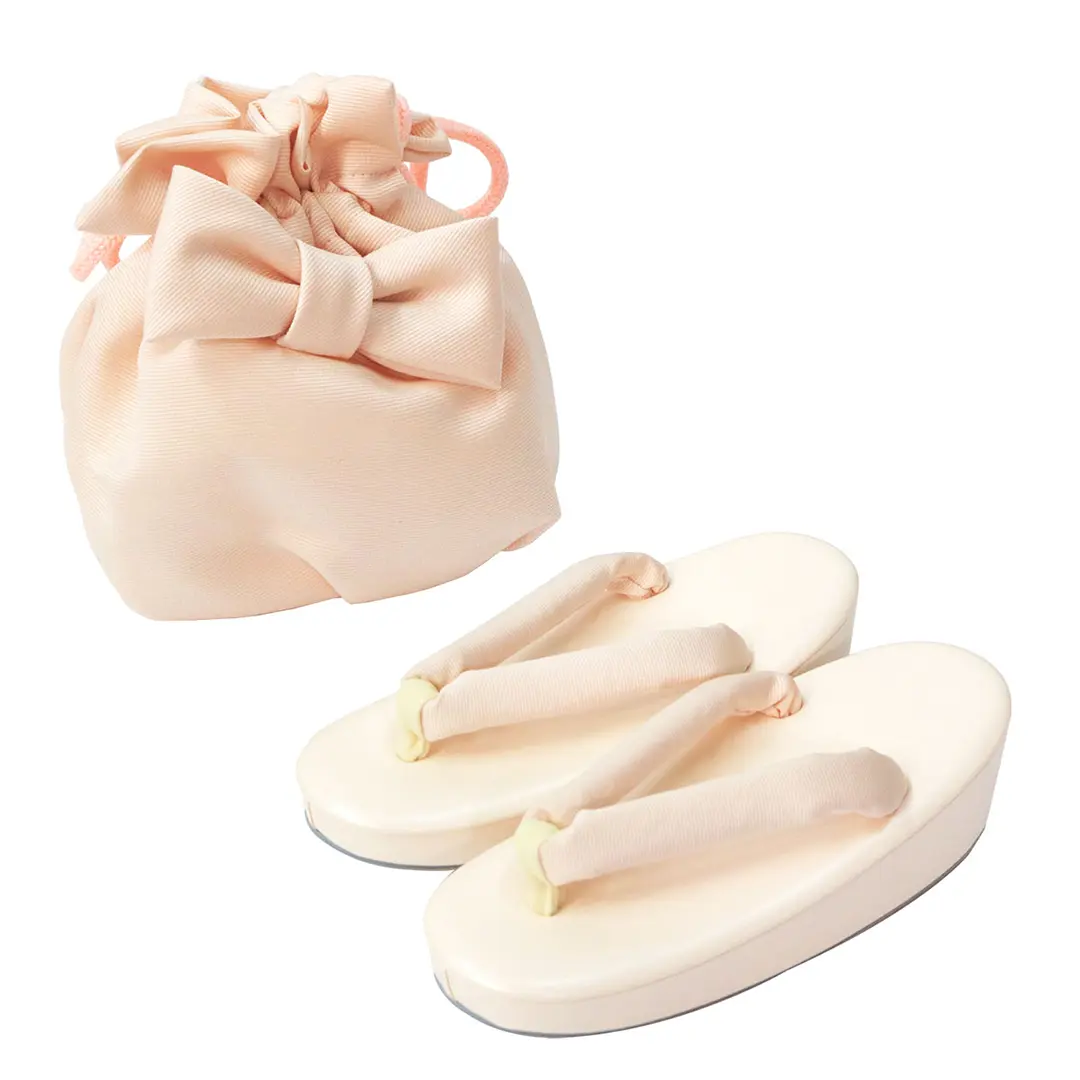 《九重》ピンク地に小鳥、洋風の被布コートセット／七五三・三歳女の子 小物