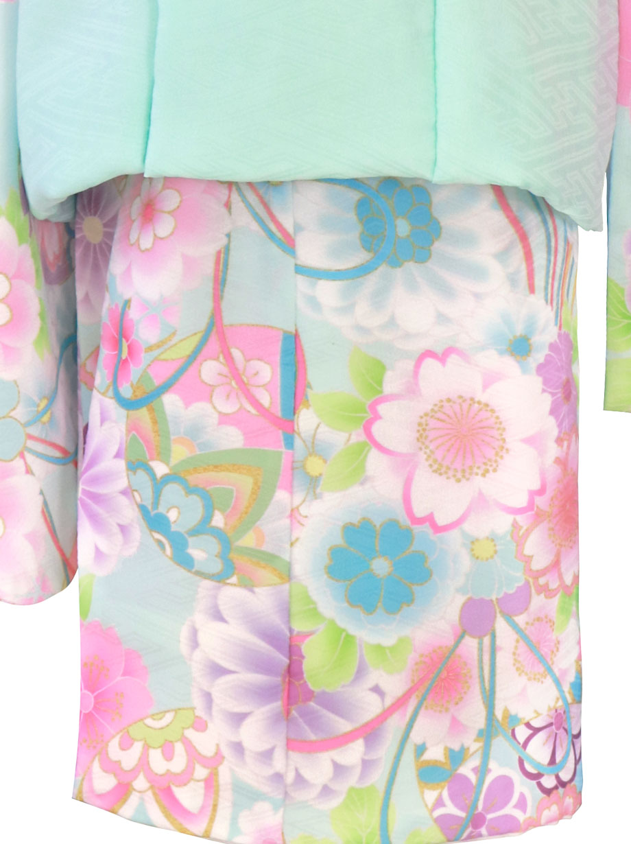 3歳☆式部浪漫 七五三 着物被布セット くす玉ピンク 七五三 着物 3歳 女の子 ブランド被布セット Shikibu Roman 式部浪漫