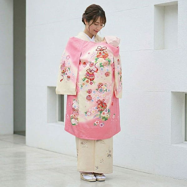 お宮参りの祝い着・産着レンタルフルセット gender-145 牡丹 の商品