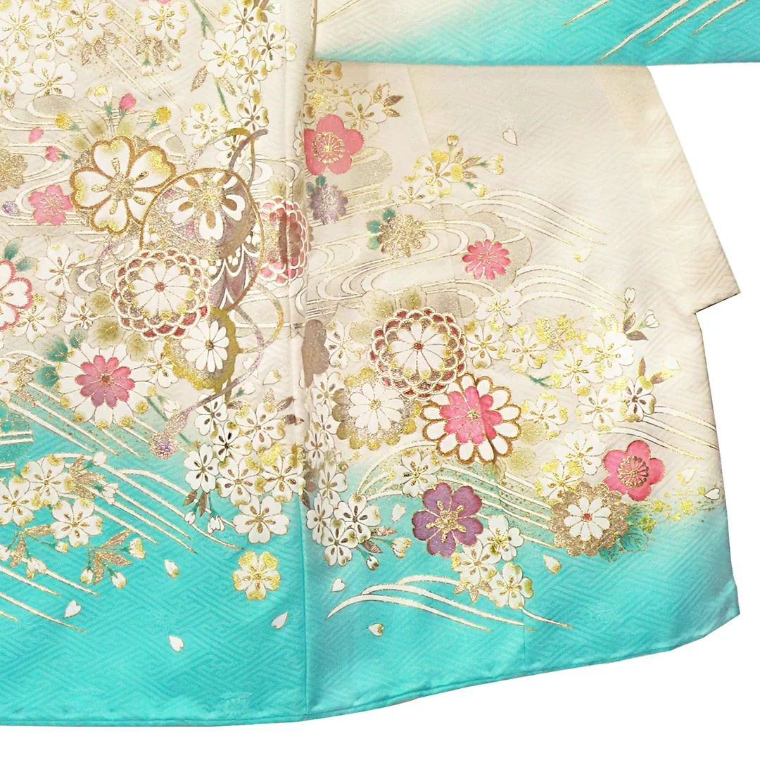 5596◆女の子着物お宮参り　白孔雀牡丹菊日本刺繍が美しい 楽天市場】＼21周年感謝祭！／[正絹] お宮参り 女の子 初着 産着