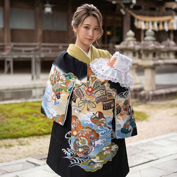 お宮参りの祝い着・産着レンタルフルセット gender-144 season-146 の