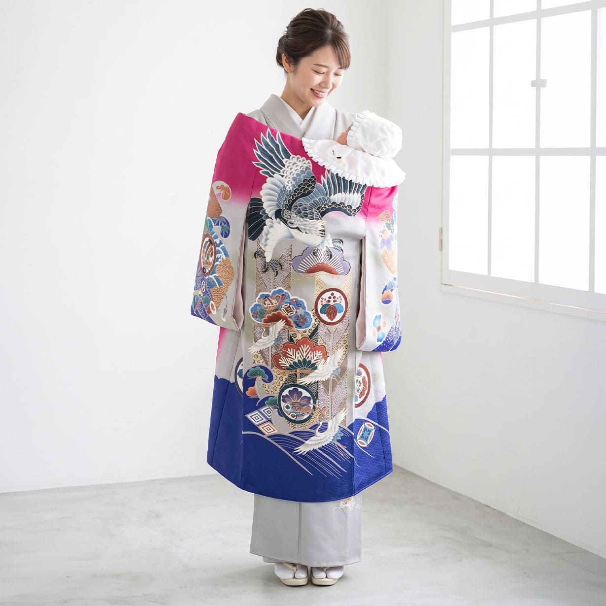 お宮参りの祝い着・産着レンタルフルセット gender-144 season-146 の
