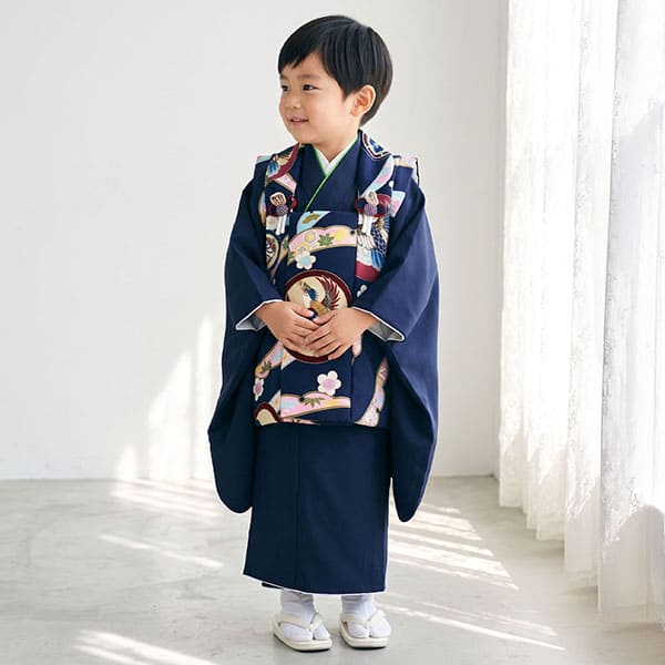 3歳男の子 被布コート｜宅配着物レンタルの京都かしきもの