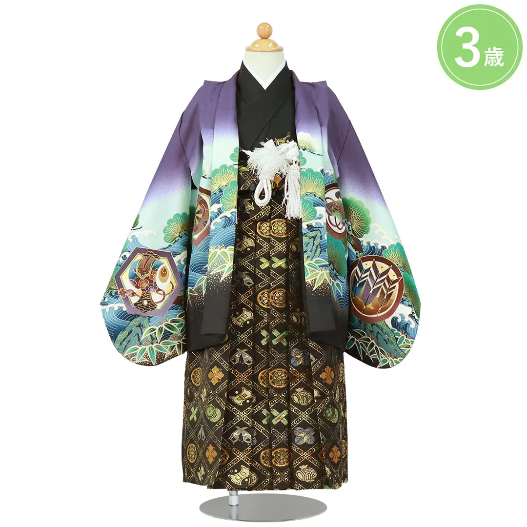 七五三5歳　着物と袴のセット　黒　鷹と宝船 七五三5歳 着物と袴のセット 黒 鷹と宝船 楽天市場】七五三 着物