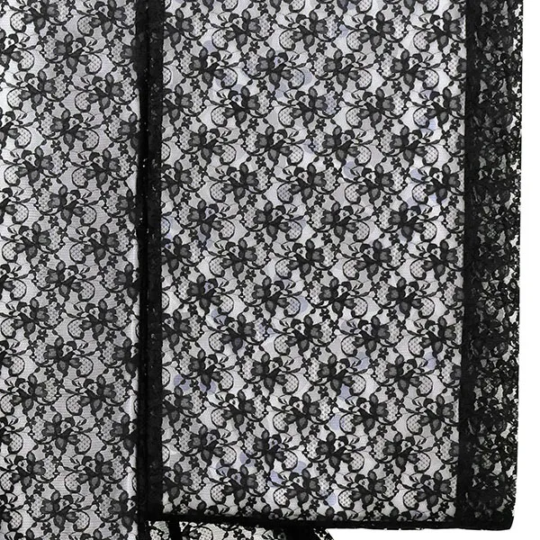 黒レースの絽の祝い着（産着）／男児（かしきものオリジナル）右袖