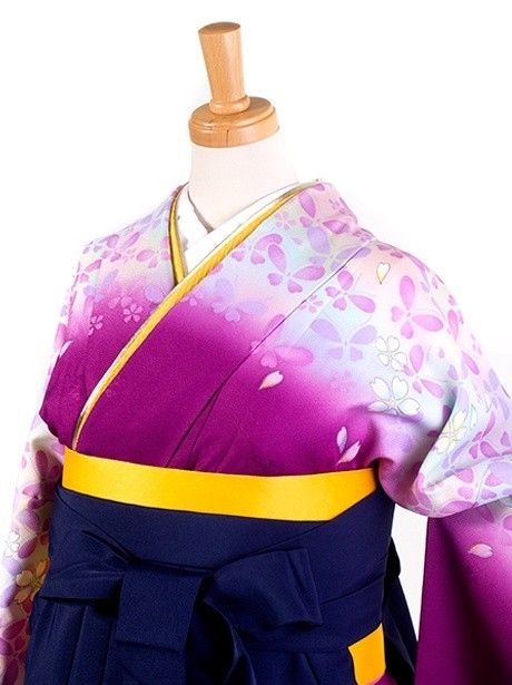 中古品 二尺袖 小振袖 単品 濃い青 ラメ 蝶 卒業式袴に 袴用きもの 二尺袖 小振袖 中古 単品 リサイクル 格安 美品