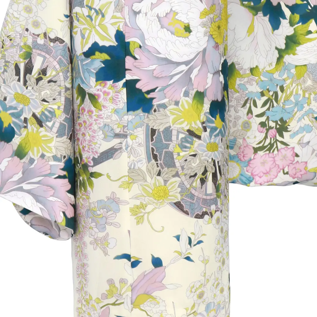 511ag20■七五三 七歳 女児 着物&丸帯 藤 牡丹 青紫■美品 511ag20□七五三 七歳 女児 着物&丸帯 藤 牡丹 青紫□美品 - メルカリ