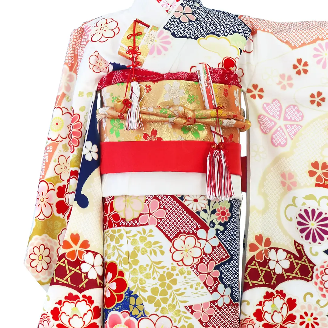 式部浪漫　着物　最終お値下げ 式部浪漫》藤色の辻が花風の着物／七五三・七歳女の子 | 宅配