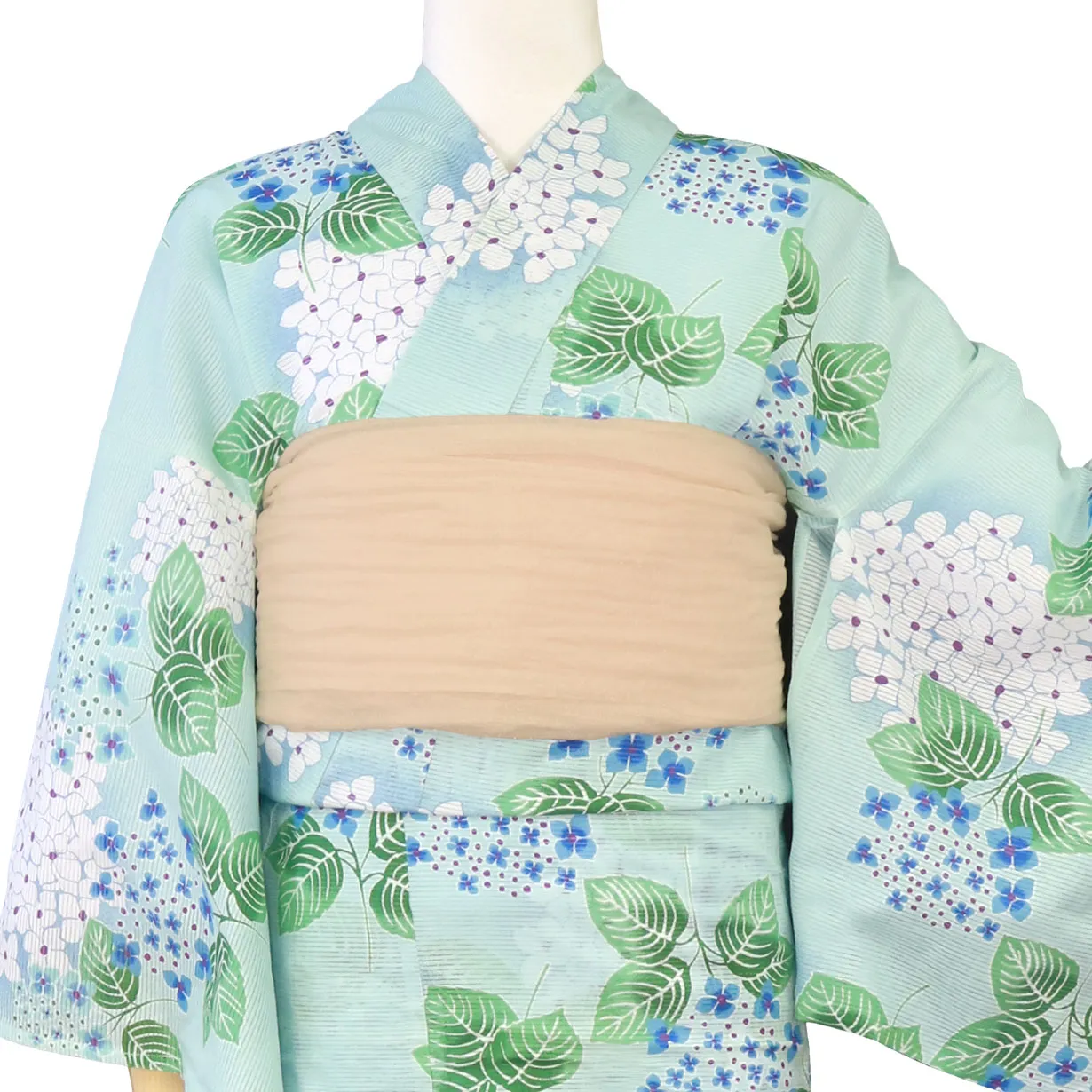 着物・浴衣 green55 浴衣: YK078 きもの町 黄緑色 くらげ | 京都着物レンタル夢館