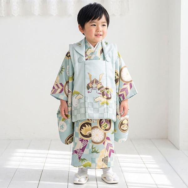 3歳男の子 被布コート｜宅配着物レンタルの京都かしきもの