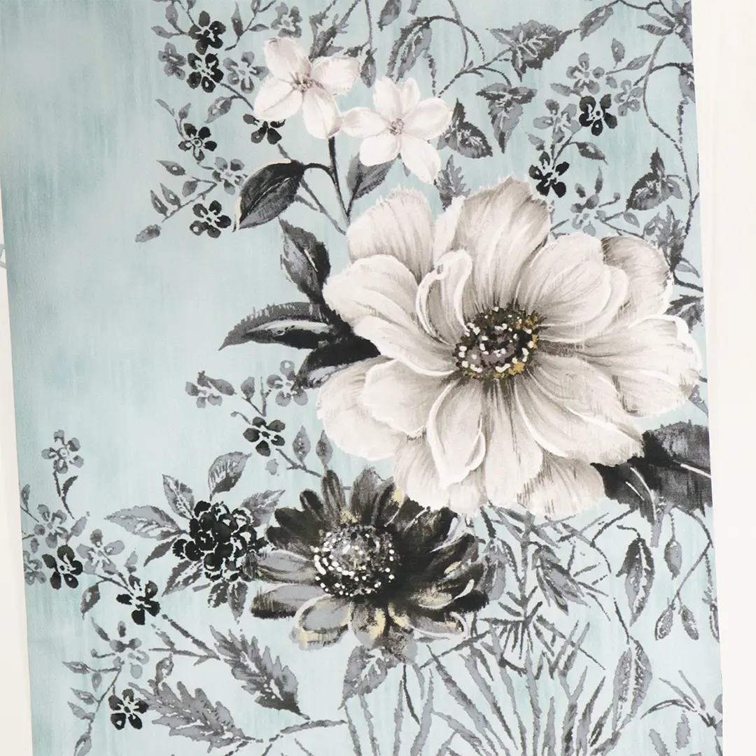 《JILLSTUART》水色地にクチナシとチョコレートコスモスの着物／七五三・七歳女の子