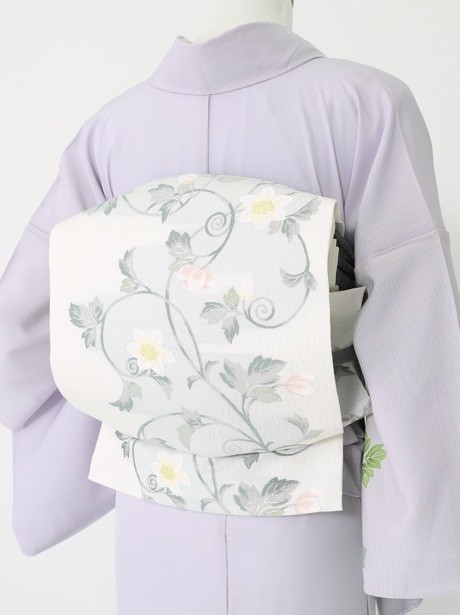 淡紫地に葡萄と流水の訪問着(絽) | 宅配着物レンタルの京都かしきもの