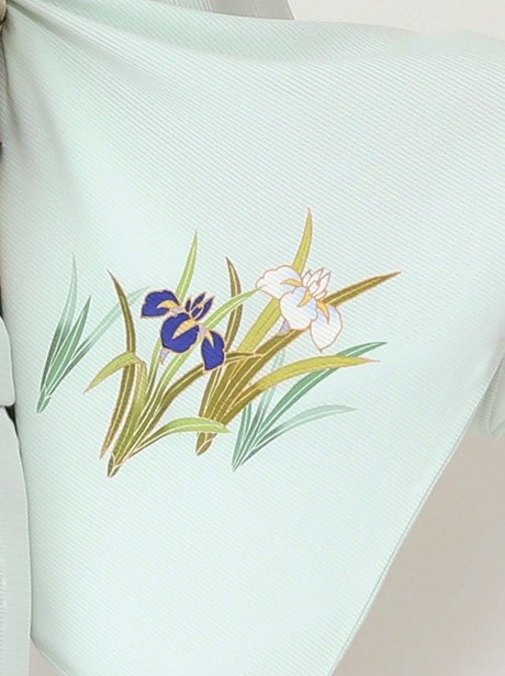 ぽぽりんこ⭐︎ 未着用 絽 菖蒲 夏着物 仕付け糸付 訪問着 6360 ぽぽりんこ⭐︎様専用 未着用 絽 菖蒲 夏着物 仕付け糸付 訪問着