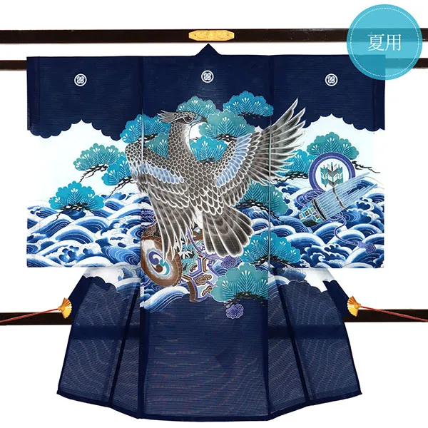 □503ay86□お宮参り 男児 絽 夏の祝い着 掛け着 長襦袢付□状態良好 □503ay86□お宮参り 男児 絽 夏の祝い着 掛け着 長襦袢付□状態良好