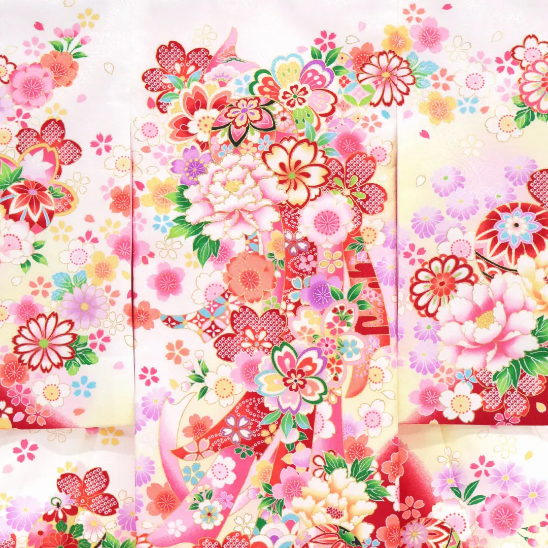 お宮参り　０歳祝い着　女児　新品未使用　白地 SOUBIEN（創美苑） お宮参り 産着 初着 祝い着 着物 女の子 男の子