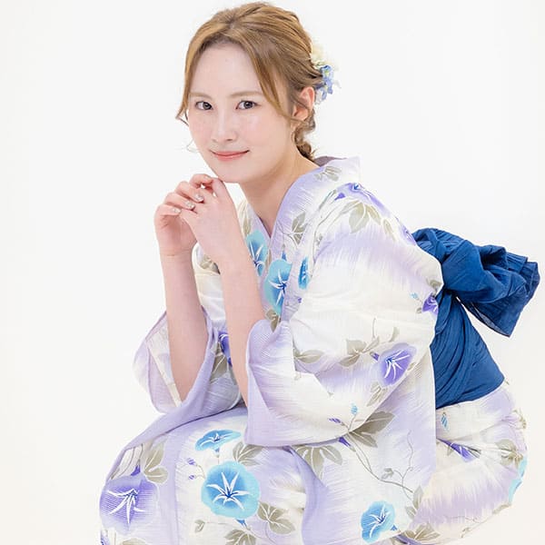 女児浴衣 朝顔と浴衣 女性 朝顔 セット に該当する浴衣ファッション通販