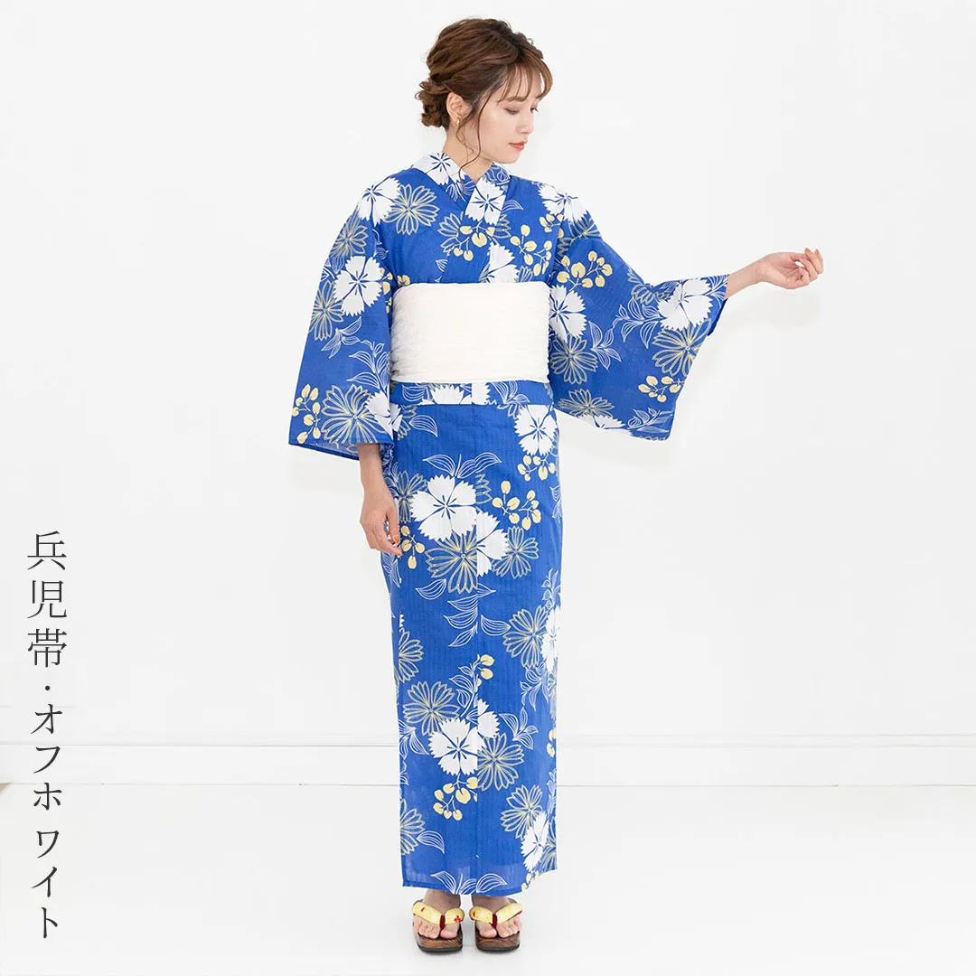 青地×撫子／レディース浴衣／正面全身